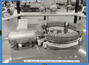 1956:modello in scala dell'elettrosincrotrone alla fiera di Milano.